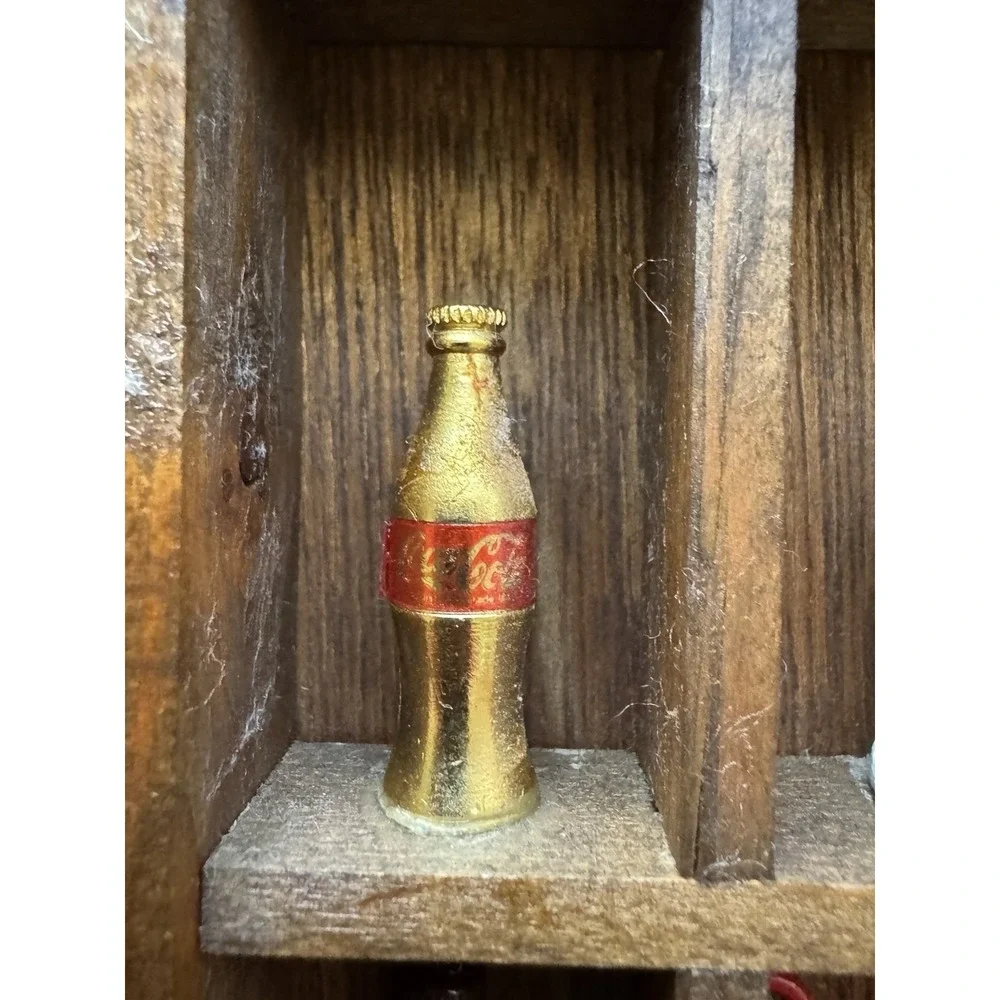 Coca Cola Minature Wooden Trinket Shelf 5